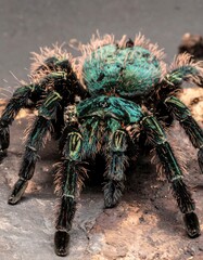 Vibrant tarantula