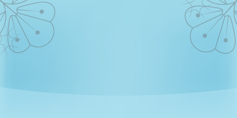 Empty palm shadow blue color texture pattern cement wall background. Used for presentation business nature organic cosmetic products for sale shop online. Summer tropical beach with minimal concept