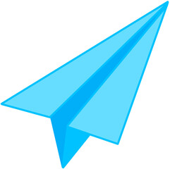 paper plane isolated on white