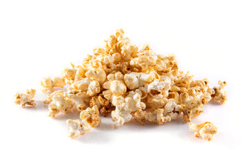 popcorn isolated on white
