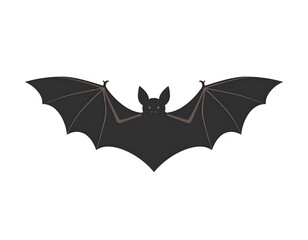 Obraz premium Bat silhouette, flat design