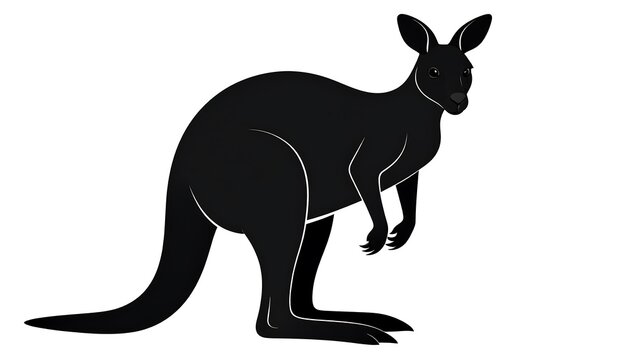 Black kangaroo silhouette (1)