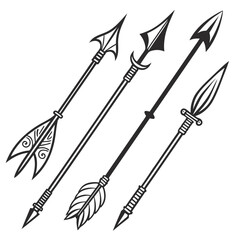 Tribal Arrowhead Designs arrowheads spears