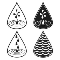 Water drop ripple patterns water drops ripples