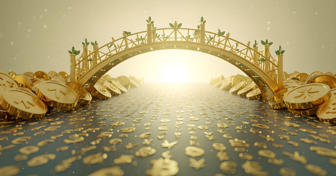 Golden Crypto Bridge to Financial Success with Digital Currency Path