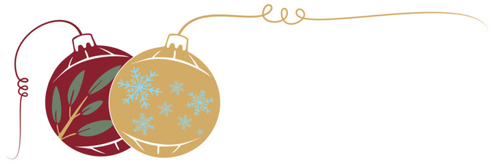 Christmas ball background illustration for Christmas day