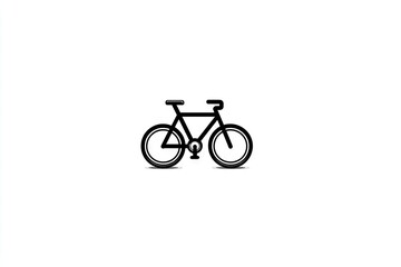 Fototapeta premium Simple line drawing of a bicycle.