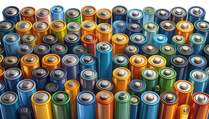 Colorful battery collection