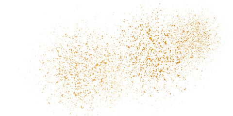 Gold Dust and Glitter Spray - Abstract Luxury Particles, Isolated Design Element
