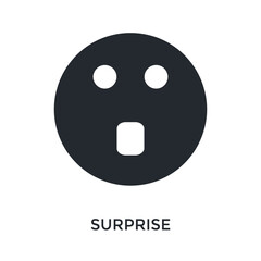 Fototapeta premium Surprise Icon Glyph Style. Vector Illustration For Graphic Design