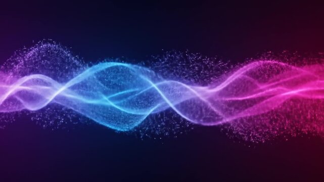 Abstract vibrant particle swirls design