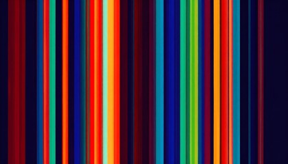 Obraz premium Vibrant vertical stripes of color