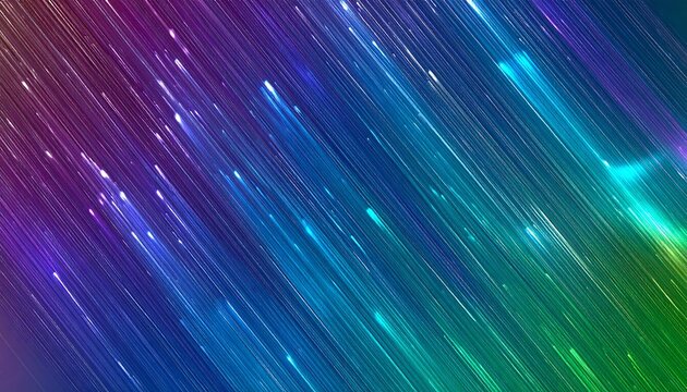 Abstract diagonal lines of light, vibrant colors
