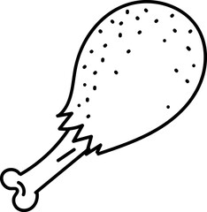 Cartoon Chicken Drumstick