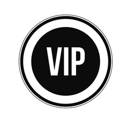 Exclusive VIP badge with crown and laurel wreath in black circle. Premium luxury emblem symbol for membership, access, and elite status. Perfect for branding, events, and invitations.