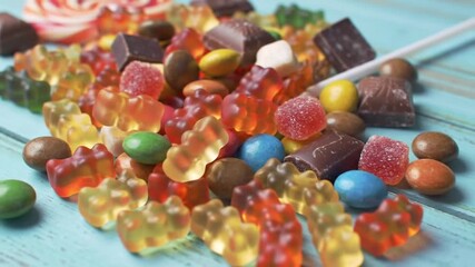 colorful chocolate candies - Powered by Adobe