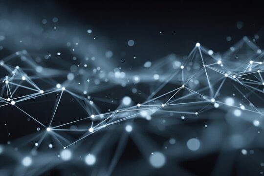 glowing network abstract design