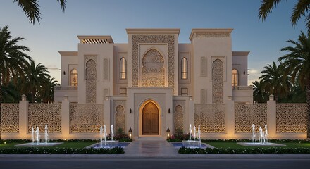 Obraz premium Elegant arabian style mansion