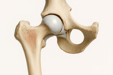 Hip Joint Anatomy Illustration: Femur, Acetabulum, and Ligaments [Illustration]