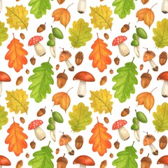 Autumnal nature pattern