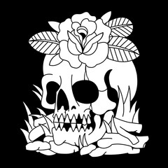 Old school vector designs for T-shirts, tattoos, stickers, etc.