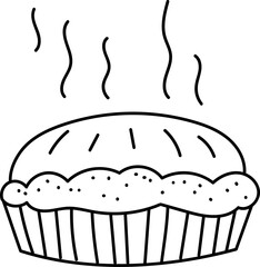 Freshly Baked Pie Sketch