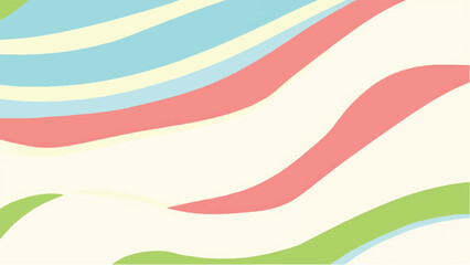 Abstract Colorful Wavy Pattern with Warm and Cool Tones. Wavy Background. 