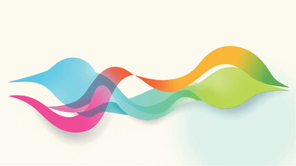 Abstract Colorful Wavy Pattern with Warm and Cool Tones. Wavy Background. 