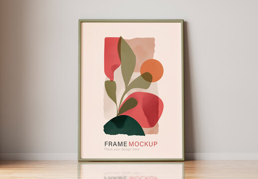 Vertical Decorative Frame Mockup