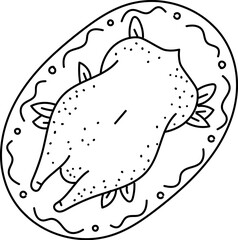 Roasted Turkey on Platter