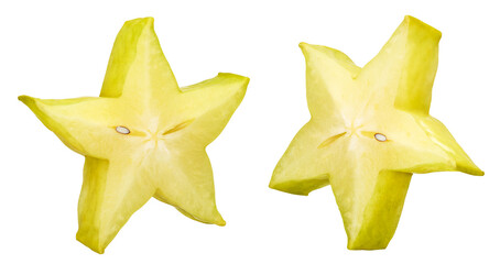 Fototapeta premium slice star fruit isolated