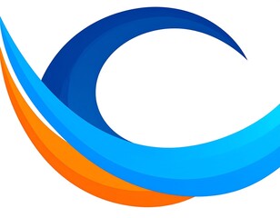 Abstract design with flowing curves