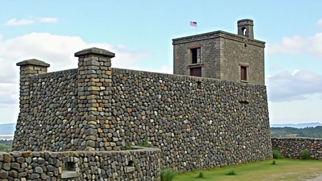 Medieval Castle of Lapela. Moncao, Portugal