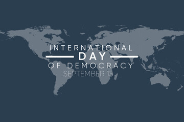 International Day of Democracy Celebration World Map