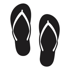 Summer Ready Pair of Flip Flops Simple Beach Footwear
