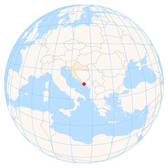 Location Map of Dubrovnik in Croatia