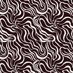 Fototapeta premium Vector marble texture. Abstract background. Abstract horizontal background with waves. Trendy vector illustration in style retro 60s, 70s