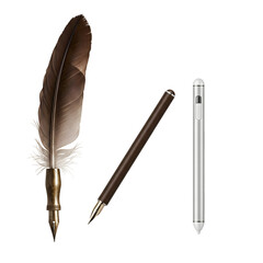 Evolution of Writing: Quill, Pen, Stylus
