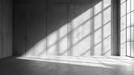 Obraz premium Empty modern interior sunlight