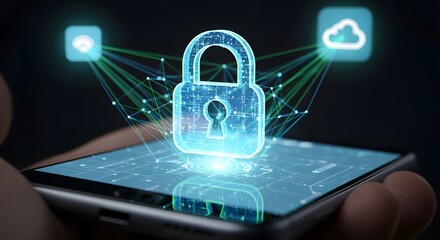 Digital Security and Cloud Connectivity on a Smartphone.