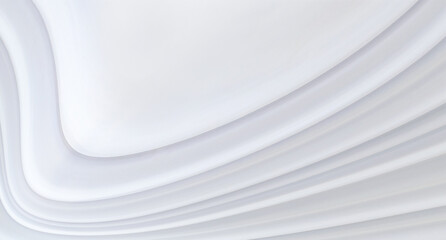 white illustration with beautiful curves