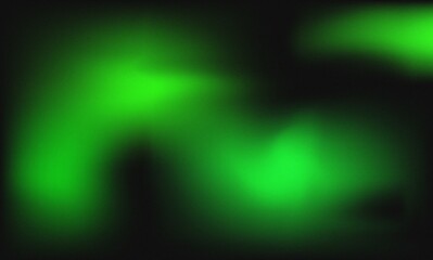 Abstract background featuring blurred green light patterns on a dark gradient surface area