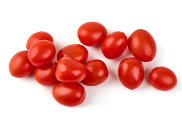 Cherri Tomatoes Heap, isolated on white background