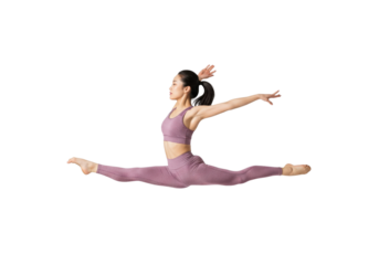 Women Practicing Yoga Poses in Sportswear transparent PNG