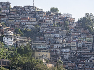 Obraz premium Brazil. Rio de Janeiro, view of a populated hill