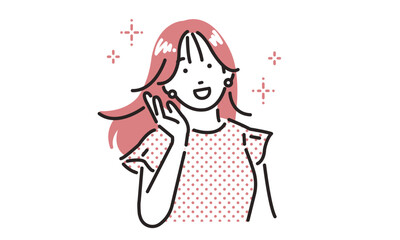 きれいな髪の女性
