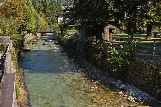 Creek Moosbach in Lofer, Austria, Europe 
