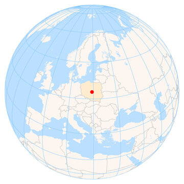 Location Map of Zgierz in Poland