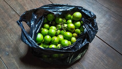 Bouea Macrophylla Green Tropical Plum Isolated