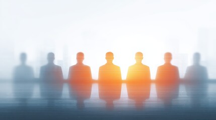 Board room with open voices shaping a diverse management team
